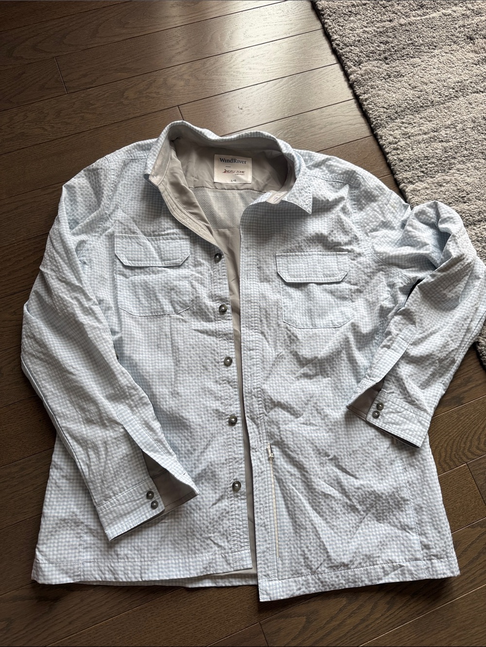 Light Blue Button-Front Shirt